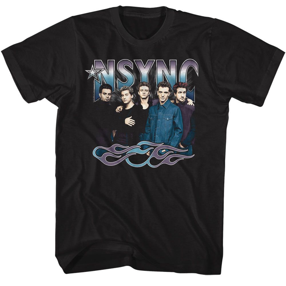 Wholesale NSYNC Cool Tones and Flames T-Shirt
