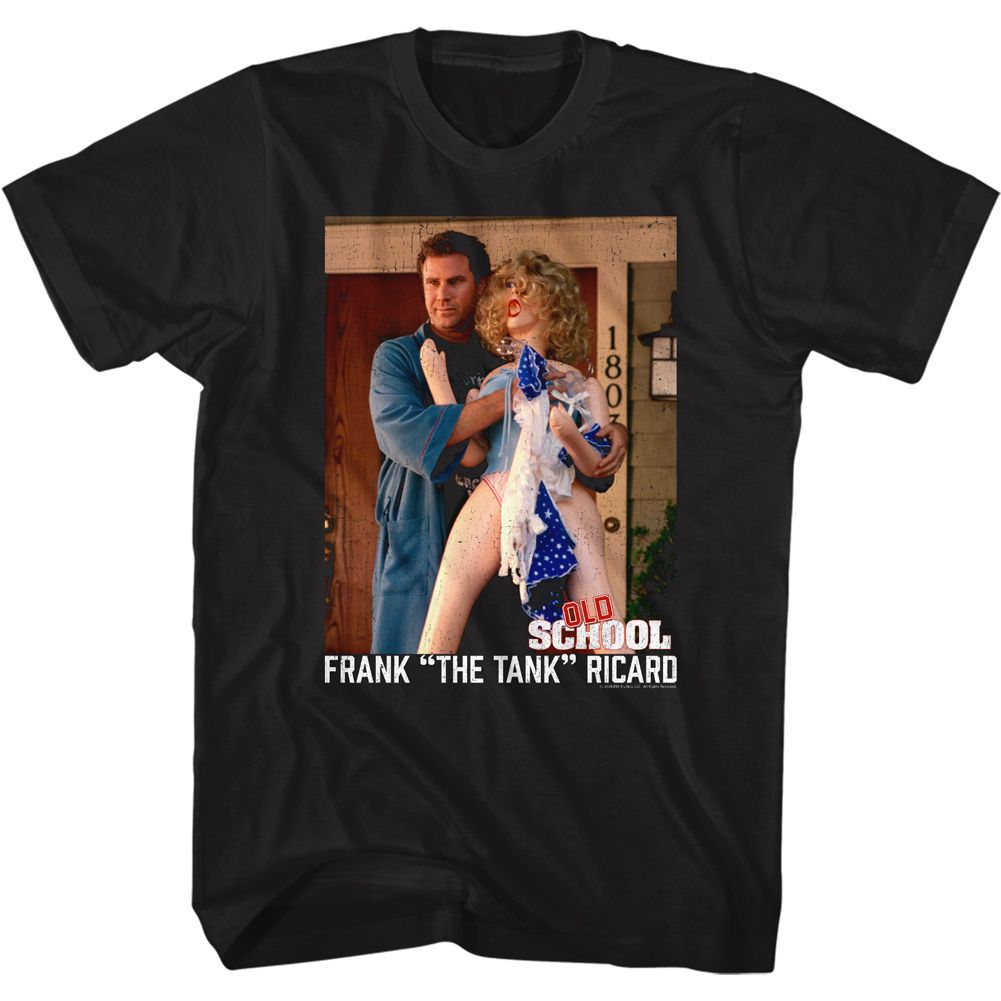 Wholesale Old School Movie Frank and Doll Black Adult T-Shirt