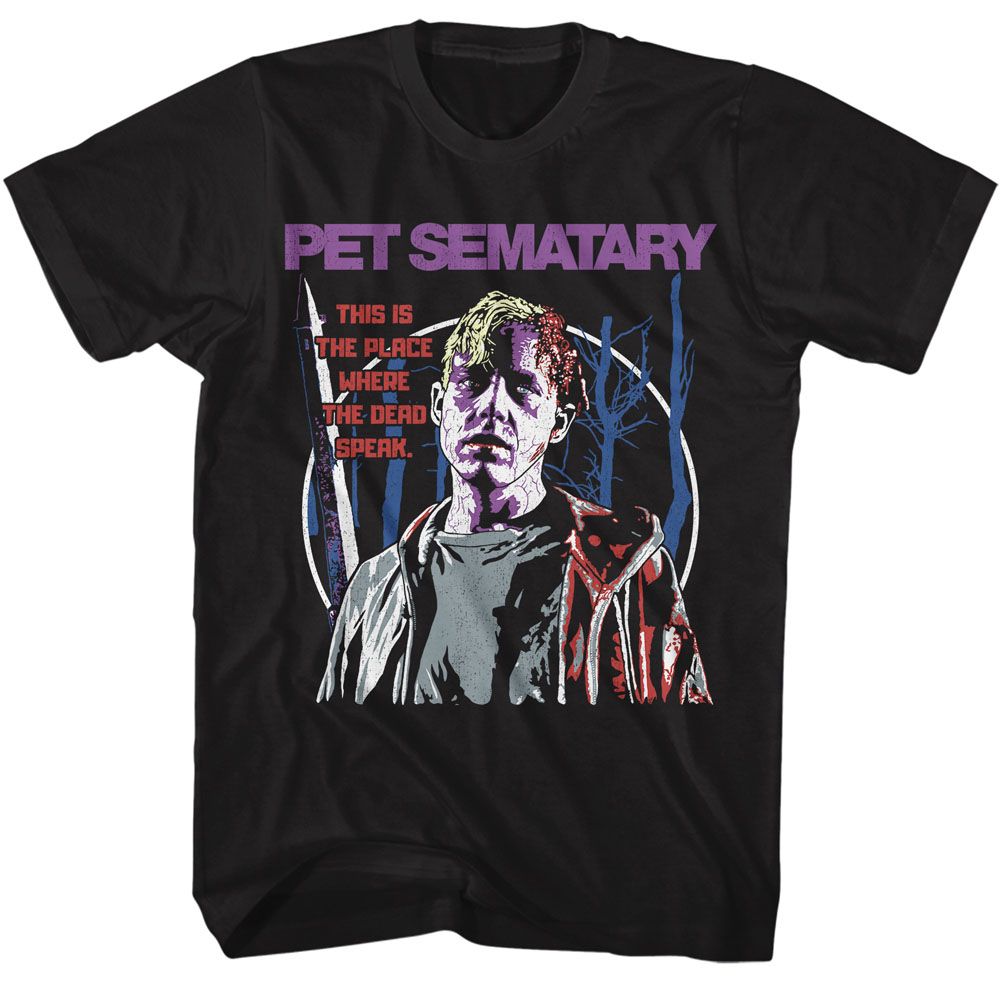 Wholesale Pet Sematary Movie This is the Place Black Adult T-Shirt