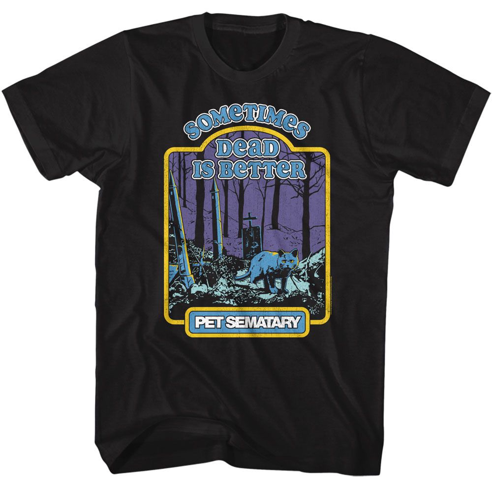 Wholesale Pet Sematary Movie Storybook Sematary Black Adult T-Shirt