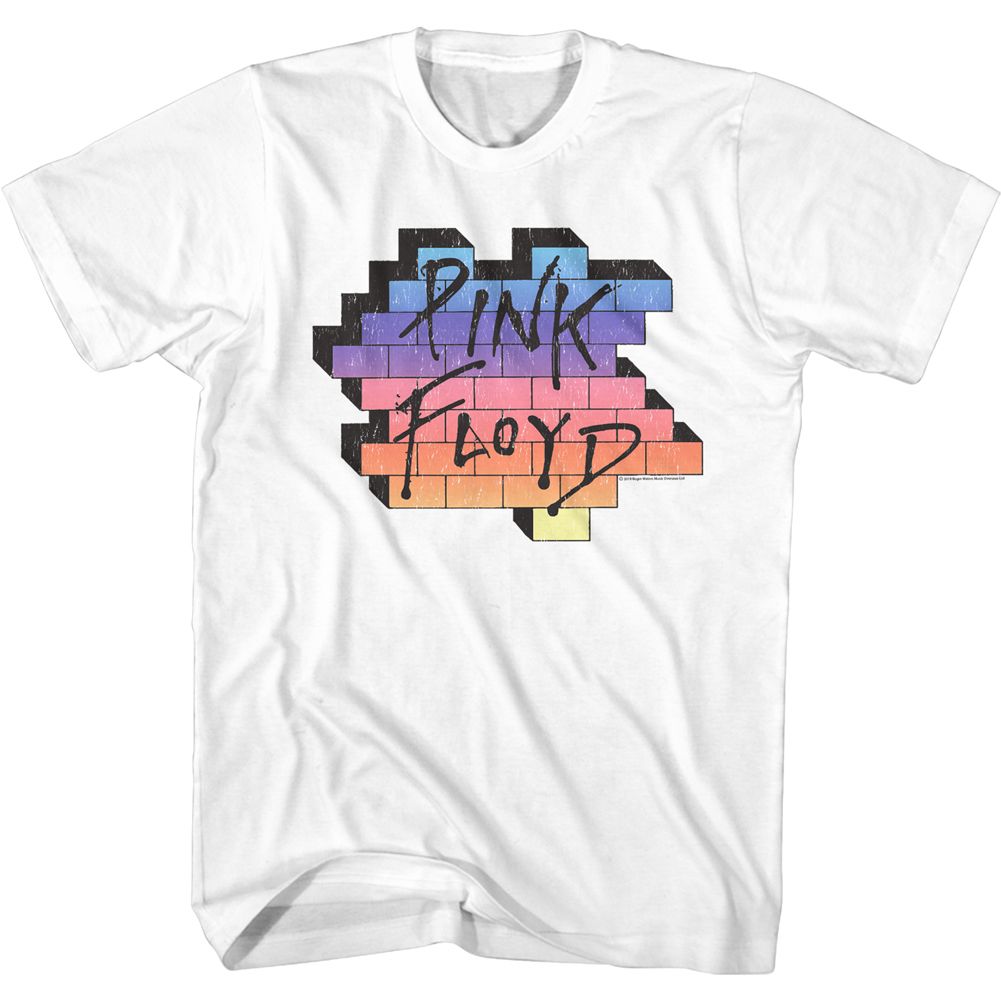 Wholesale Pink Floyd Rainbow Wall T-Shirt