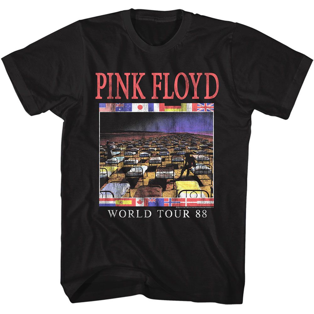 Wholesale Pink Floyd World Tour 88 T-Shirt