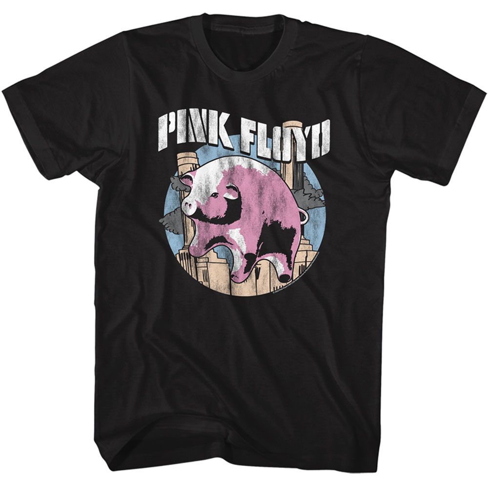 Wholesale Pink Floyd Flying Pig T-Shirt