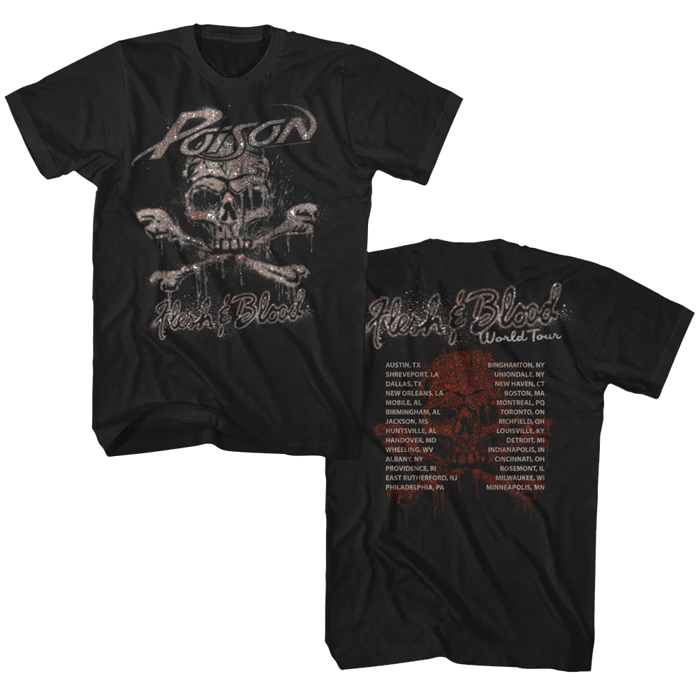 Wholesale Poison Flesh and Blood World Tour T-Shirt