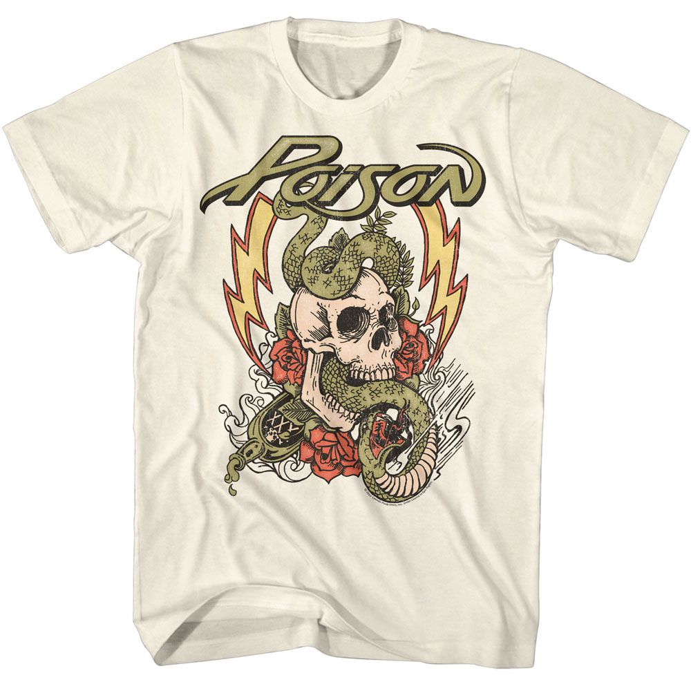 Wholesale Poison Fade Color Skull T-Shirt
