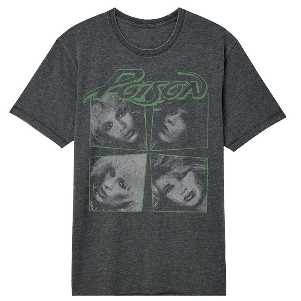 Wholesale Poison Portraits Heather Black Vintage Wash Premium Boutique Brand Band T-Shirt
