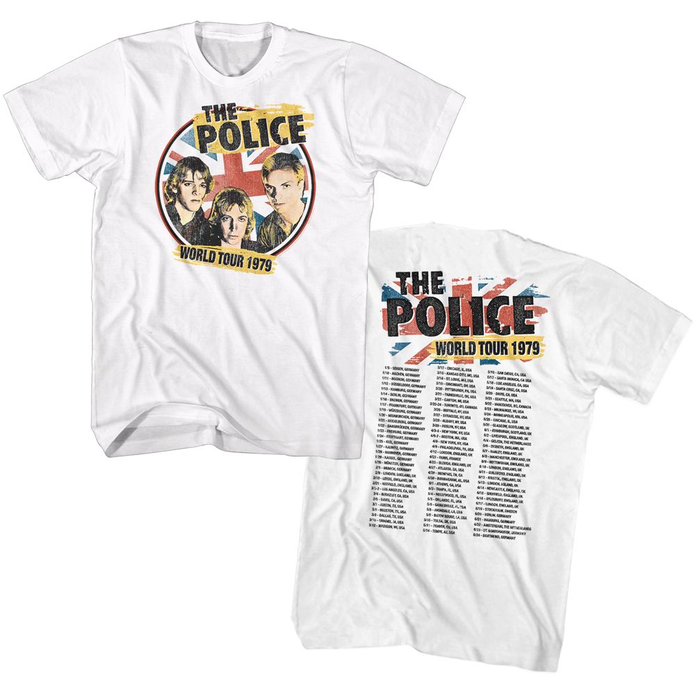 Wholesale The Police 79 World Tour T-Shirt
