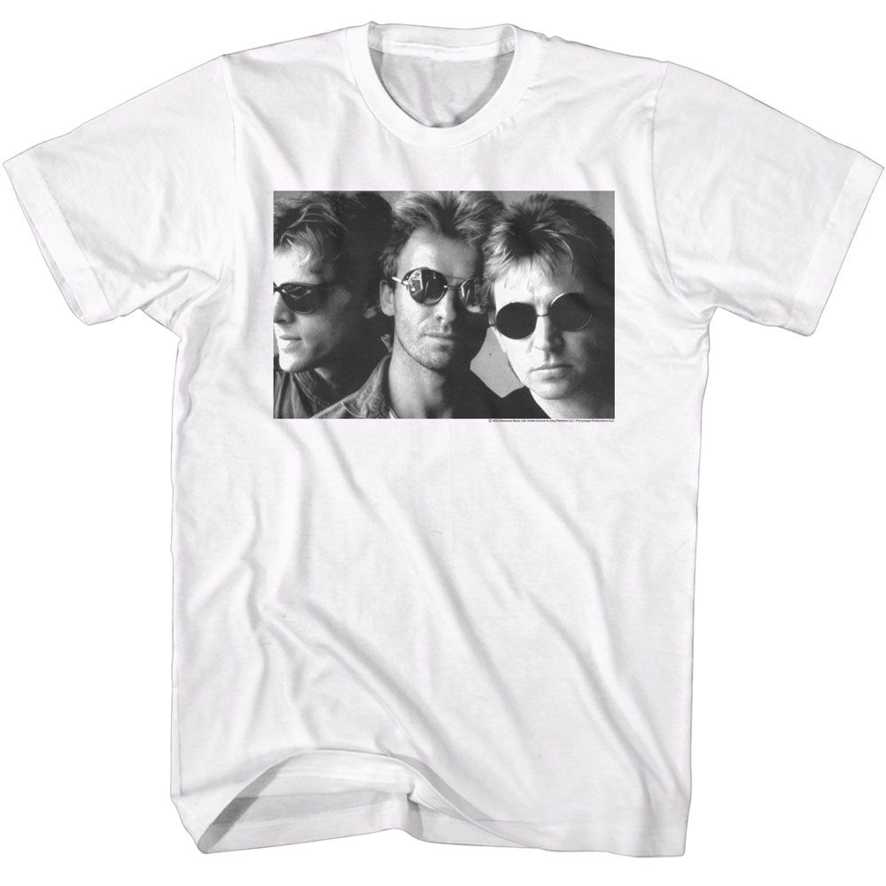 Wholesale The Police Black and White Shades T-Shirt