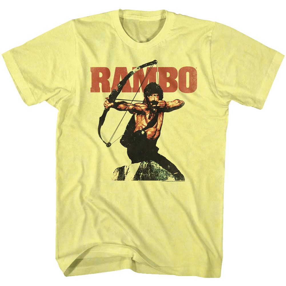 Wholesale Rambo Movie Rambow Heather Yellow Adult T-Shirt