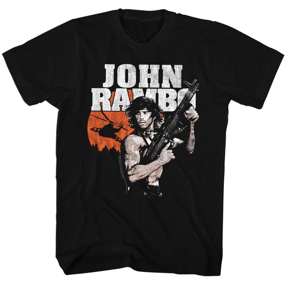 Wholesale Rambo Movie John Rambo Movie Black Adult T-Shirt