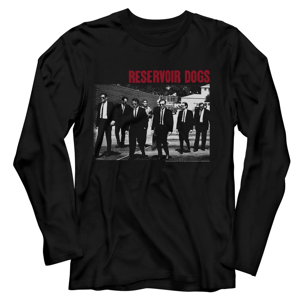Wholesale Reservoir Dogs Movie Groupshot Black Adult Long Sleeve T-Shirt