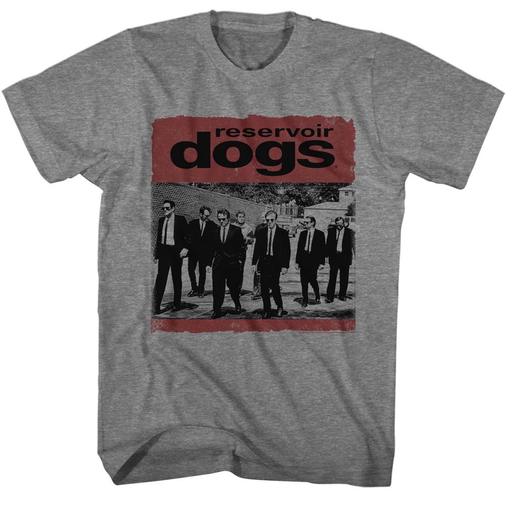 Wholesale Reservoir Dogs Movie Distressed Box Solid Graphite Adult T-Shirt
