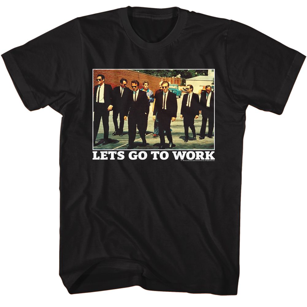 Wholesale Reservoir Dogs Movie Lets Go to Work Black Adult T-Shirt