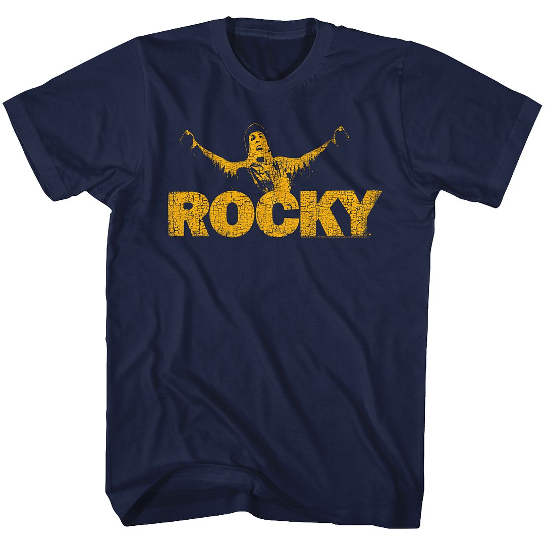 Wholesale Rocky Movie Training Navy Adult T-Shirt