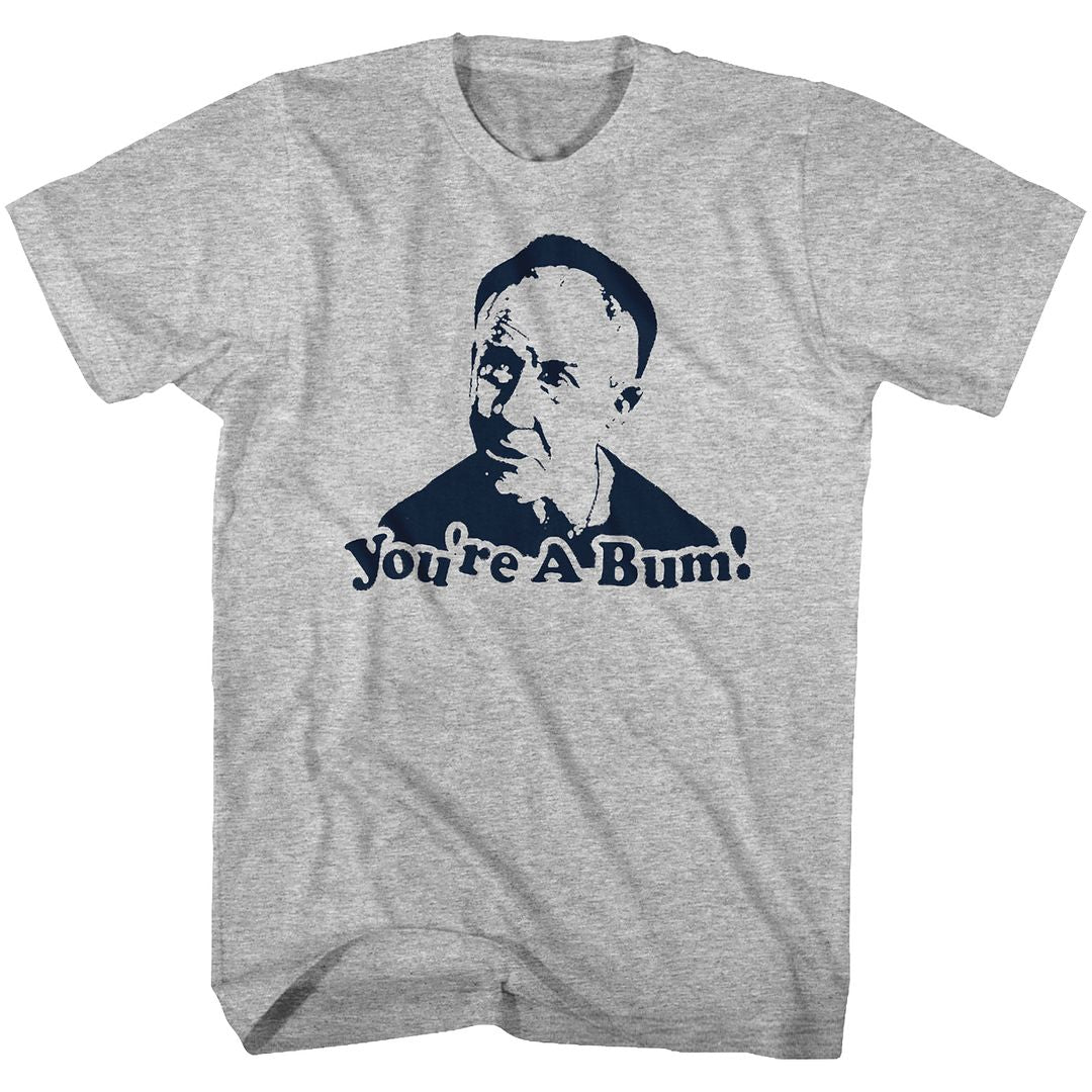 Wholesale Rocky Movie You're a Bum Heather Gray Adult T-Shirt