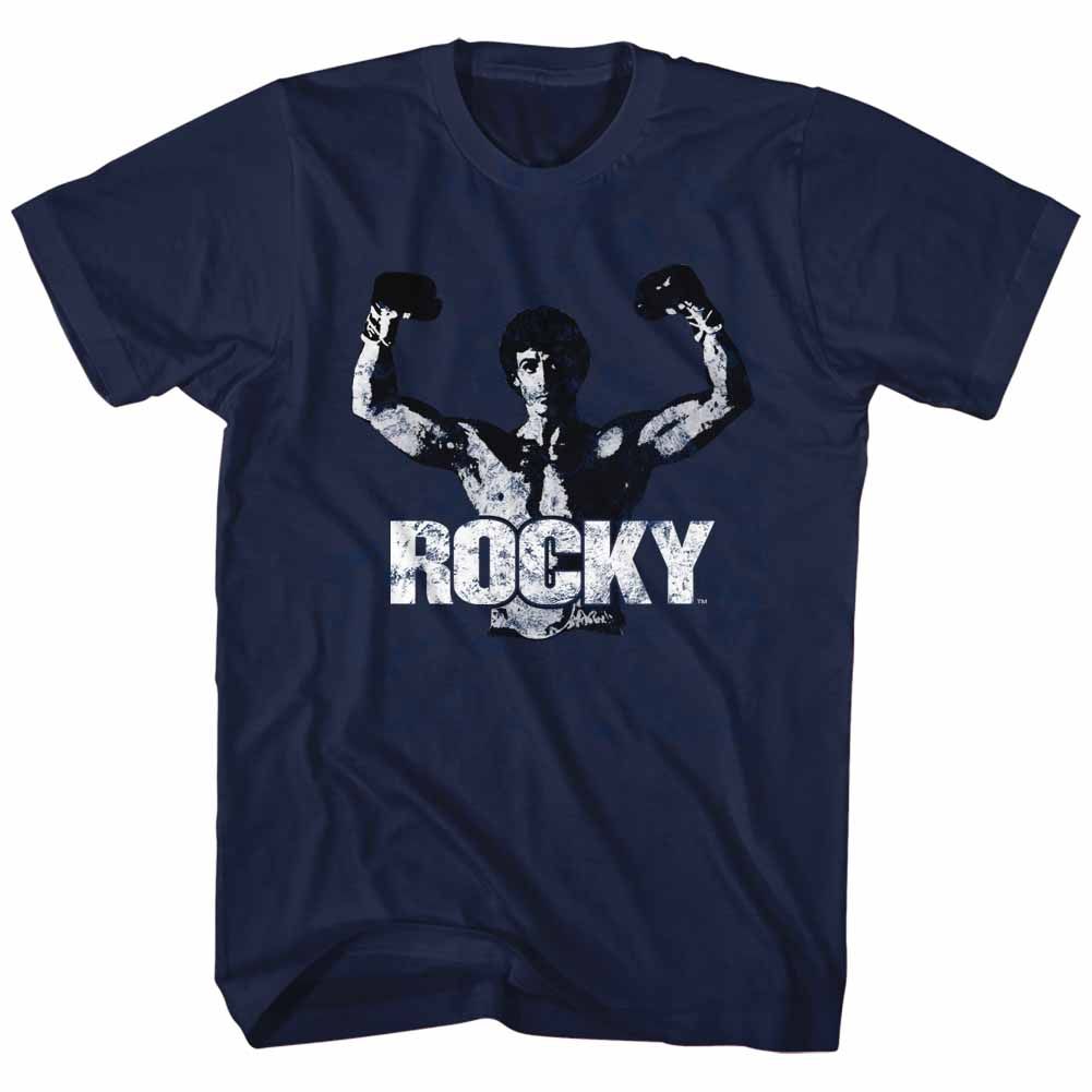 Wholesale Rocky Movie Classic Rocky Movie Navy Adult T-Shirt