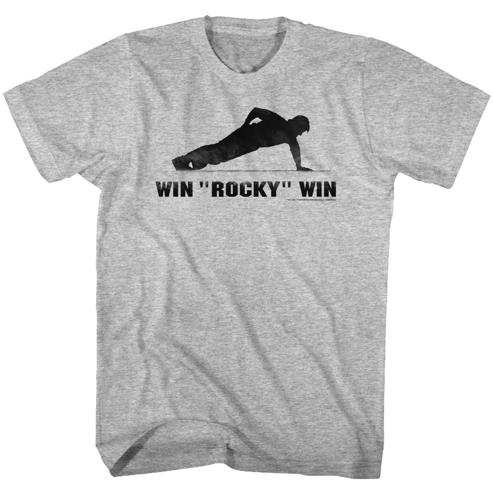 Wholesale Rocky Movie Win More Heather Gray Adult T-Shirt