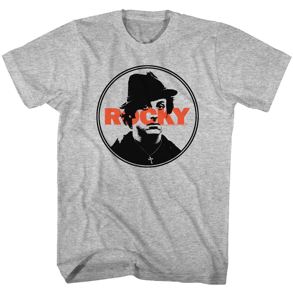 Wholesale Rocky Movie Stamped Heather Gray Adult T-Shirt