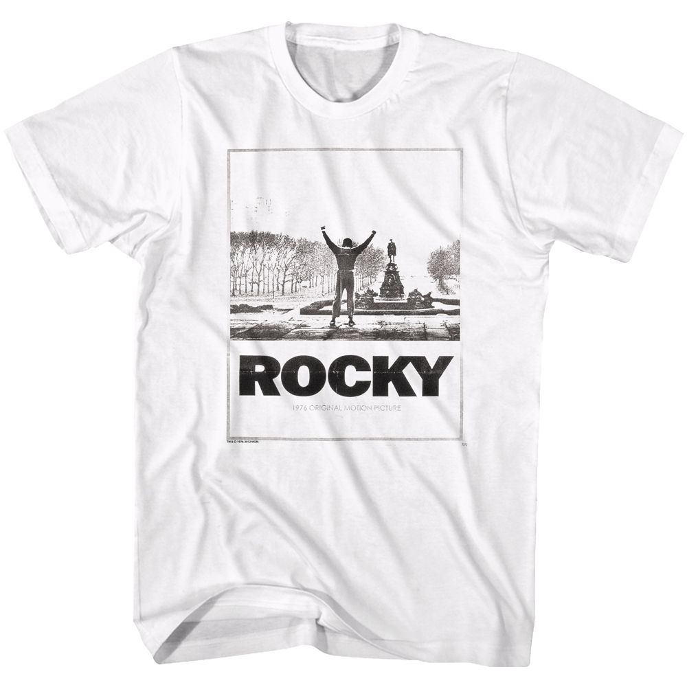 Wholesale Rocky Movie Snow Rock White Adult T-Shirt