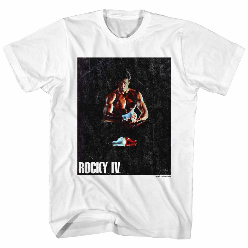 Wholesale Rocky Movie Binded White White Adult T-Shirt