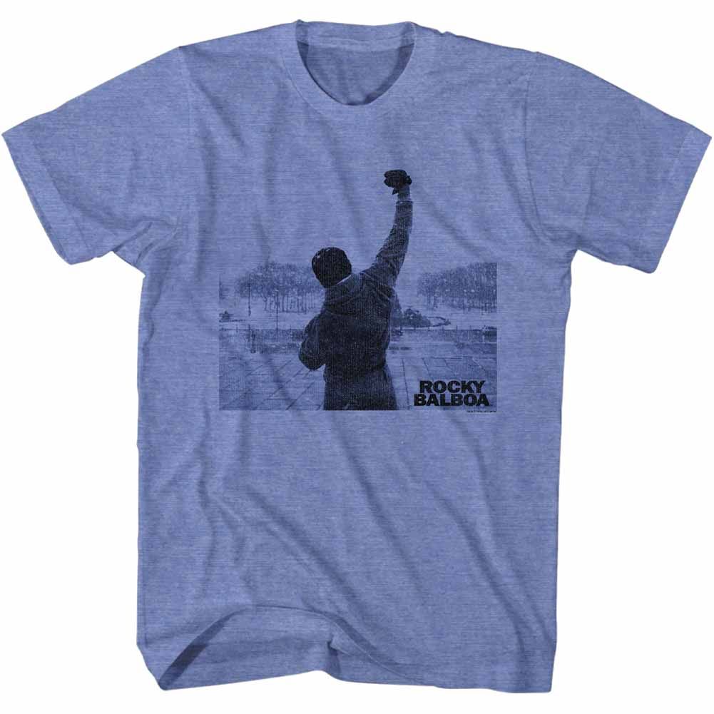 Wholesale Rocky Movie Balboa Victory Heather Light Blue Adult T-Shirt