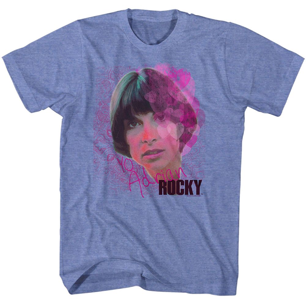 Wholesale Rocky Movie Adrian Heather Light Blue Adult T-Shirt