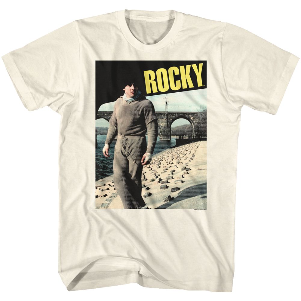 Wholesale Rocky Movie Idk Solid Natural Adult T-Shirt