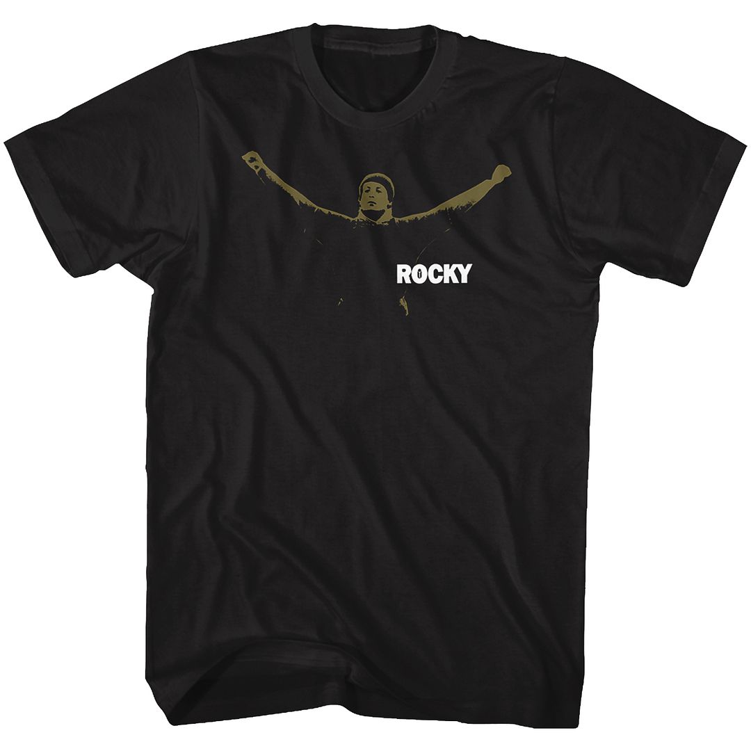 Wholesale Rocky Movie Running Black Adult T-Shirt
