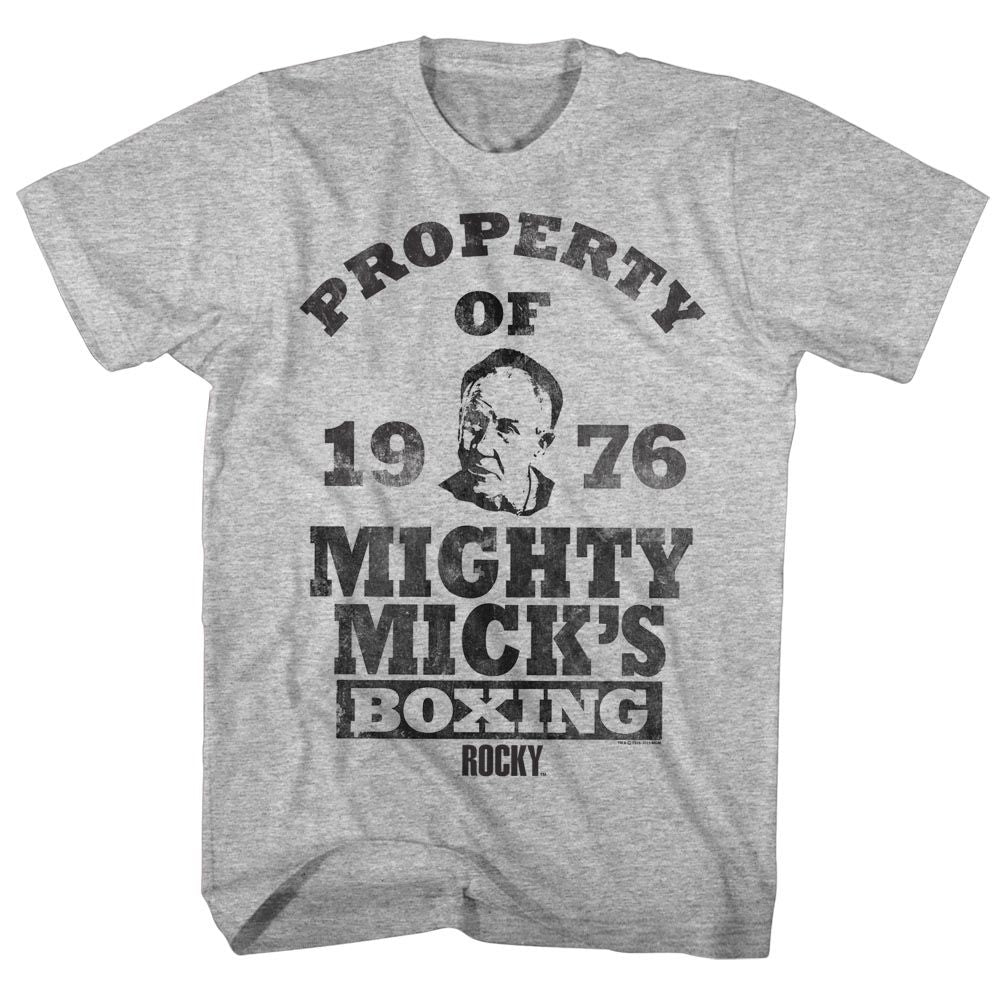 Wholesale Rocky Movie Property of Heather Gray Adult T-Shirt