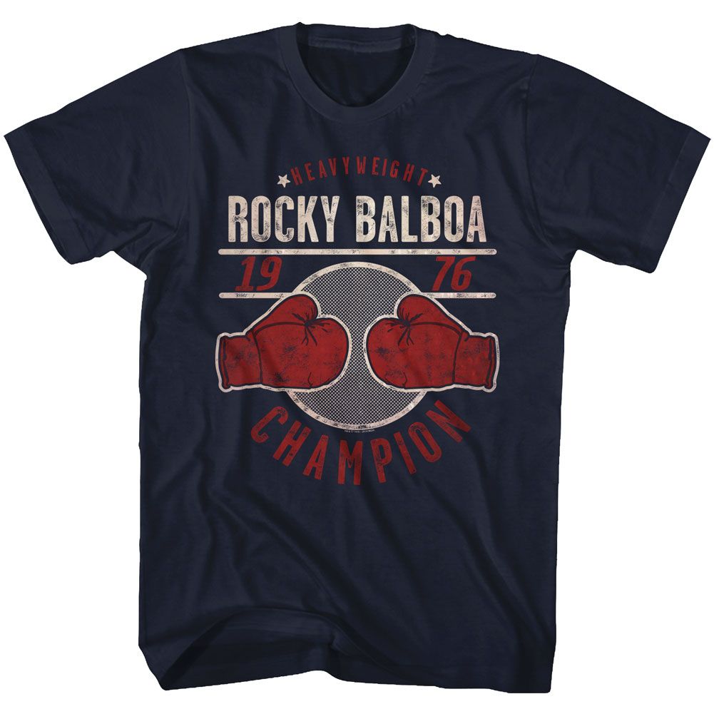 Wholesale Rocky Movie Champ '76 Navy Adult T-Shirt
