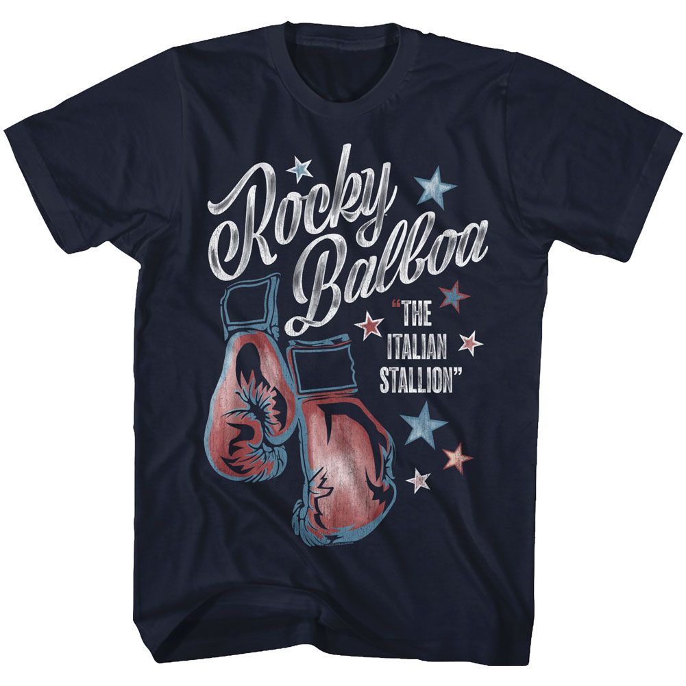 Wholesale Rocky Movie R.B. Stallion Navy Adult T-Shirt