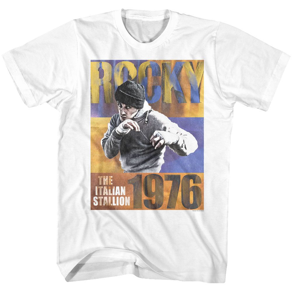 Wholesale Rocky Movie White Adult T-Shirt