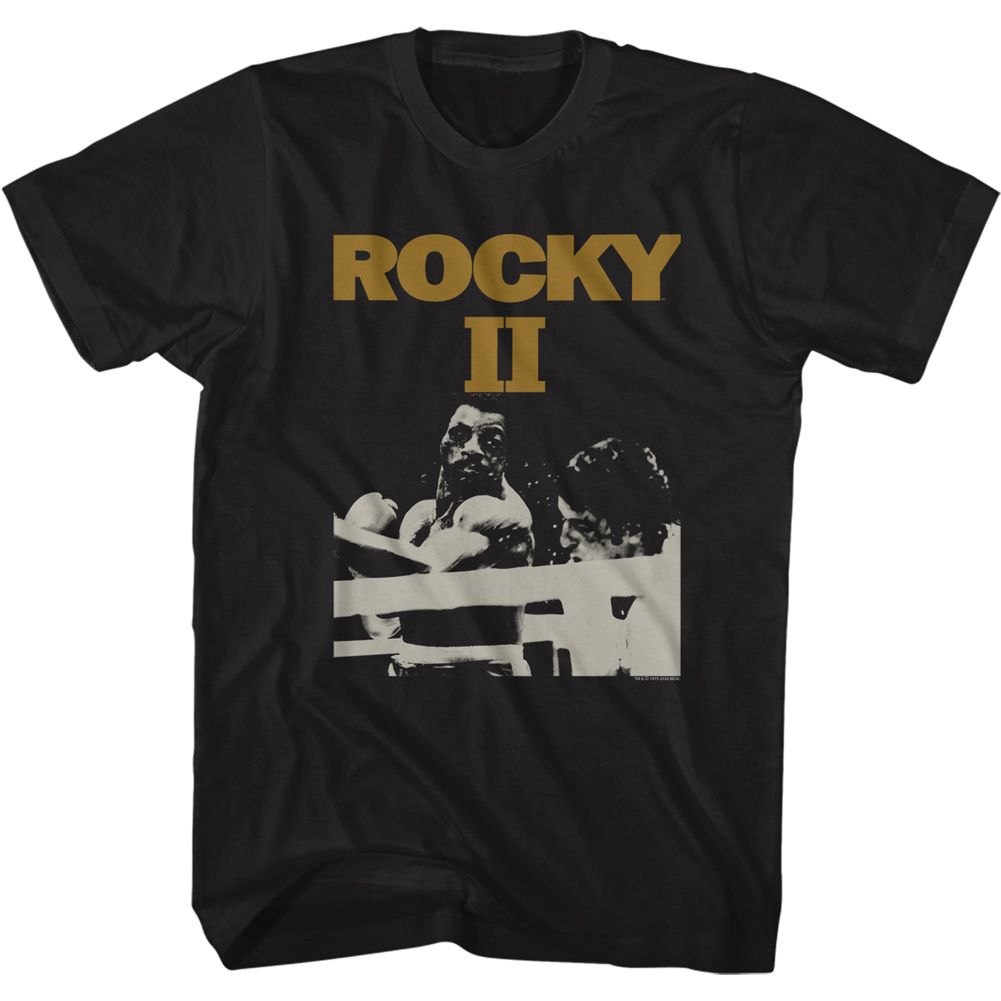 Wholesale Rocky Movie Rocky 2 Black Adult T-Shirt
