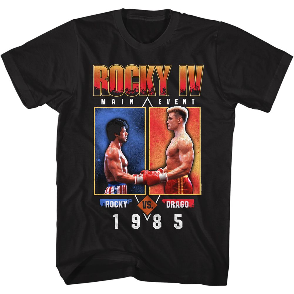 Wholesale Rocky Movie Main Event Black Adult T-Shirt