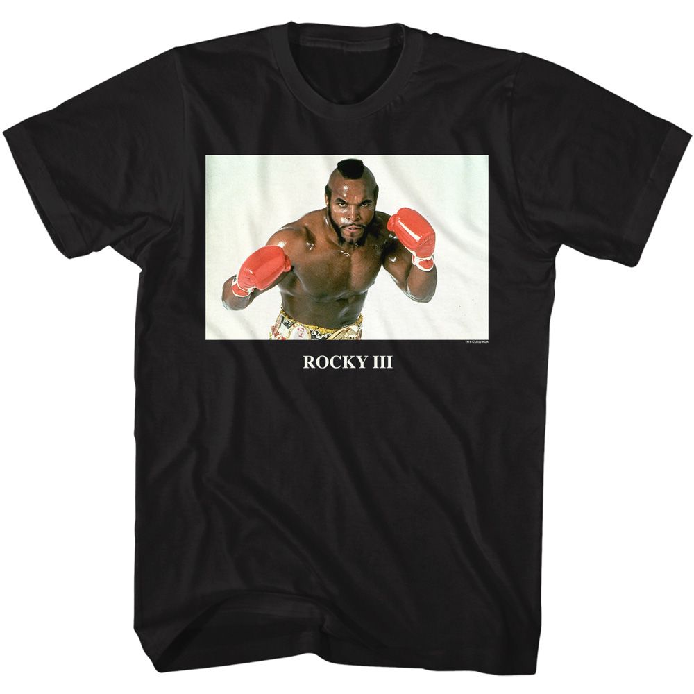 Wholesale Rocky Movie Clubber Photo Black Adult T-Shirt