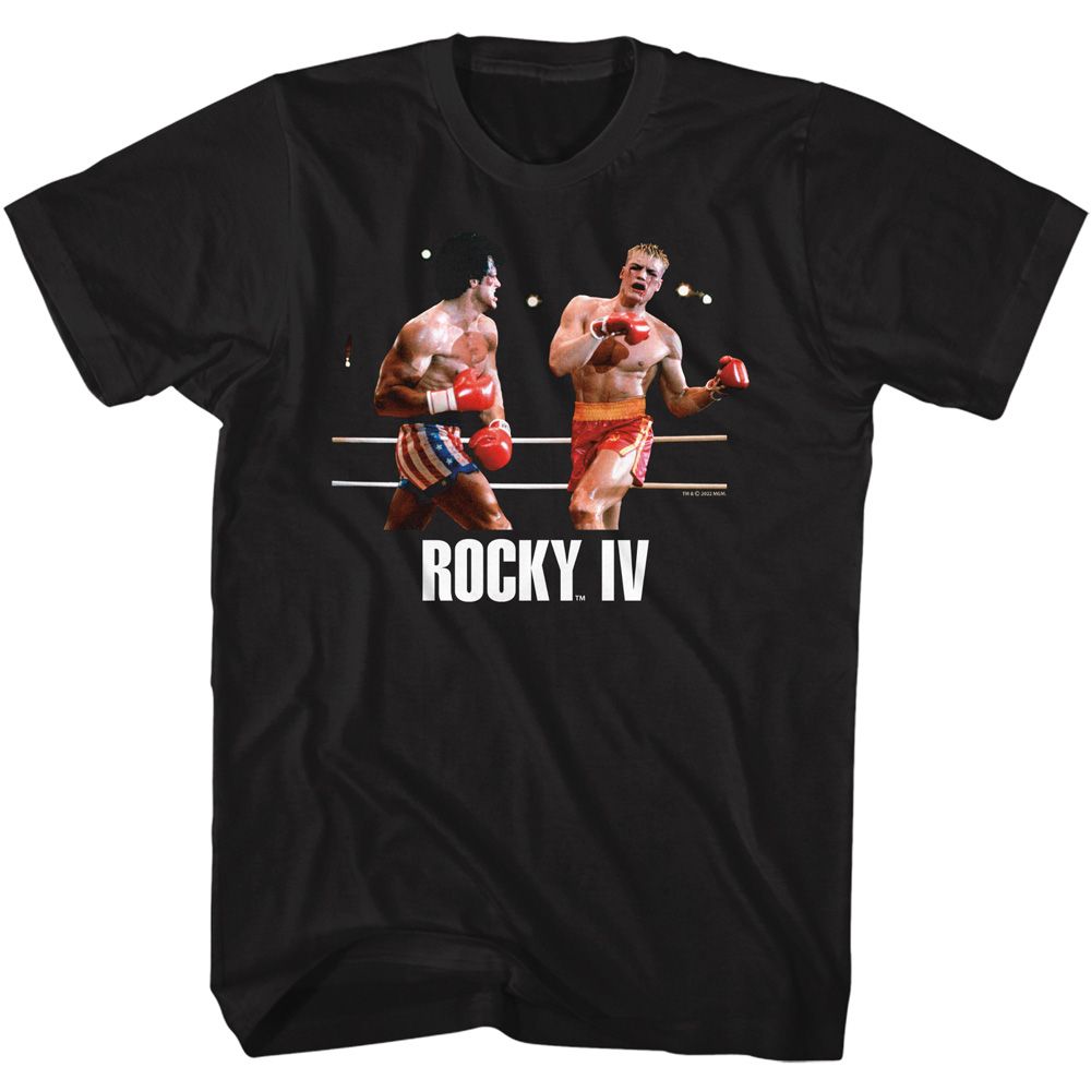 Wholesale Rocky Movie Knock Out Black Adult T-Shirt