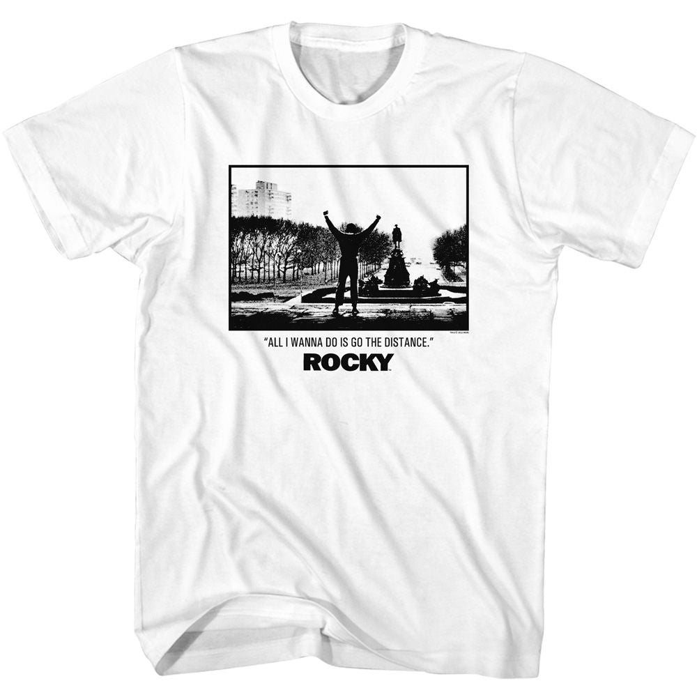 Wholesale Rocky Movie Go the Distance White Adult T-Shirt