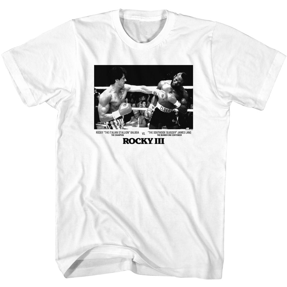 Wholesale Rocky Movie Balboa V Lang Bill White Adult T-Shirt