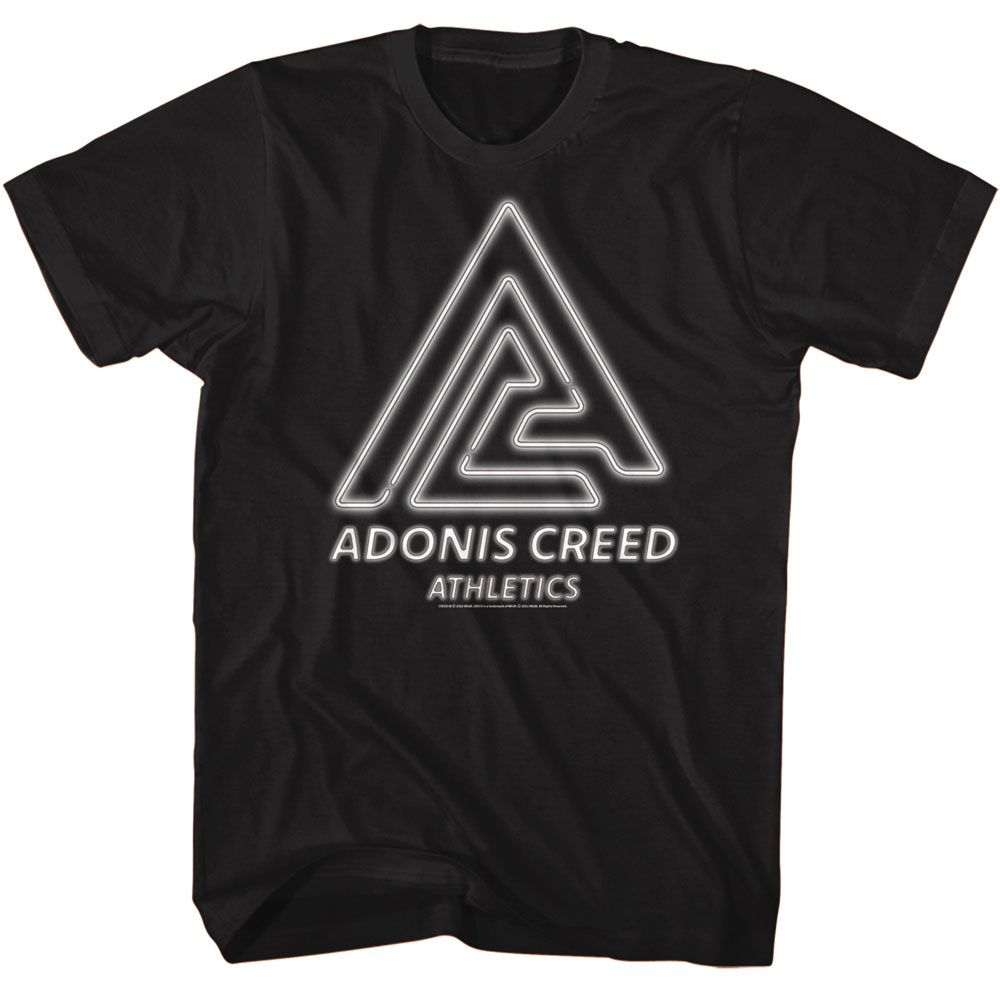 Wholesale Rocky Movie Adonis Creed Neon 2 Black Adult T-Shirt