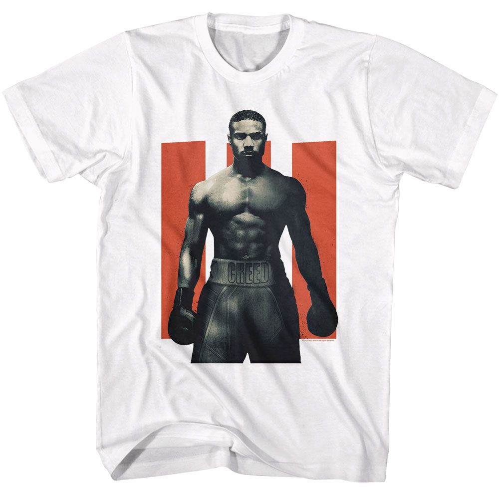 Wholesale Rocky Movie Creed and Iii White Adult T-Shirt