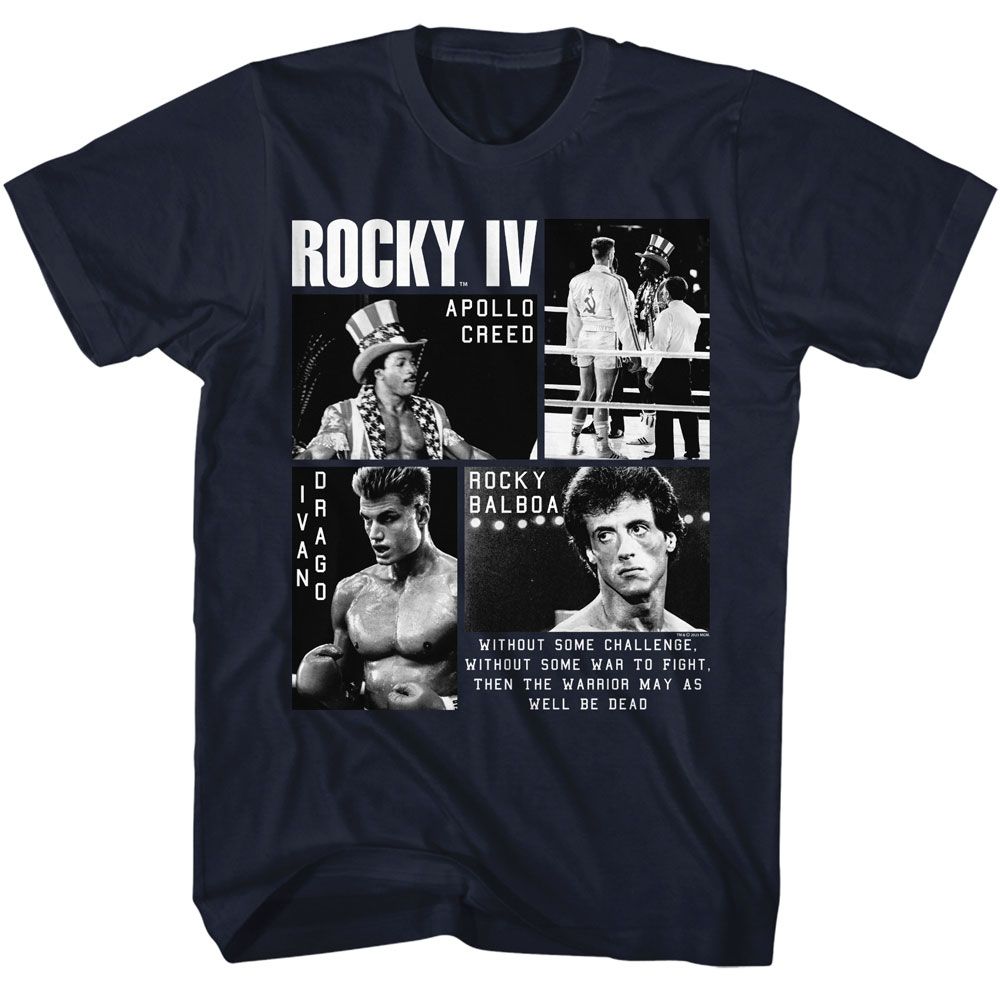 Wholesale Rocky Movie Iv Photos Navy Adult T-Shirt