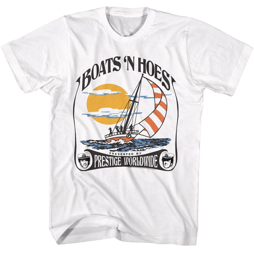 Wholesale Step Brothers Movie Boats n Presented by White Adult T-Shirt