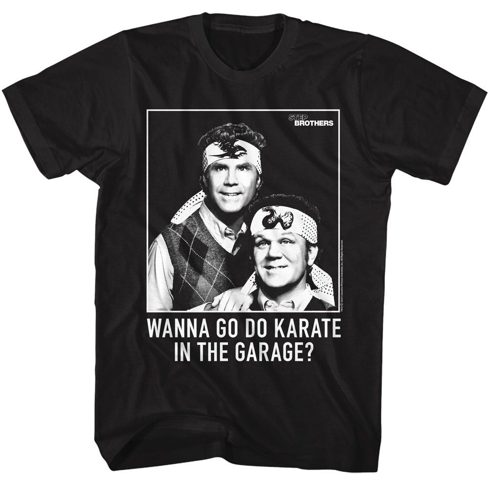 Wholesale Step Brothers Movie Karate Black Adult T-Shirt