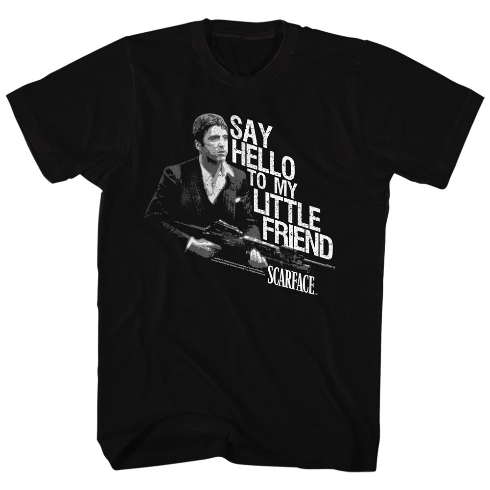 Wholesale Scarface Movie Little Buddy Black Adult T-Shirt