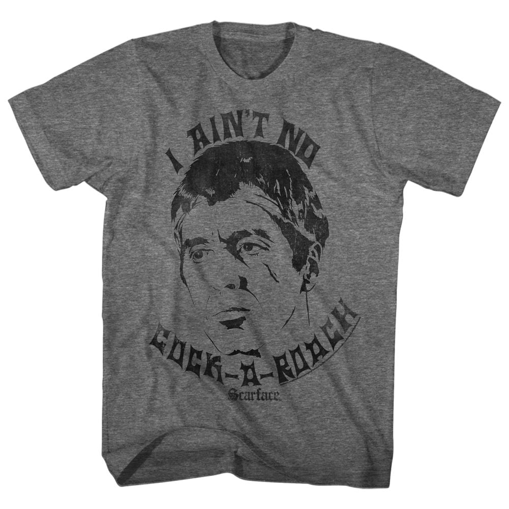 Wholesale Scarface Movie Aint No Cockroach Heather Graphite Adult T-Shirt