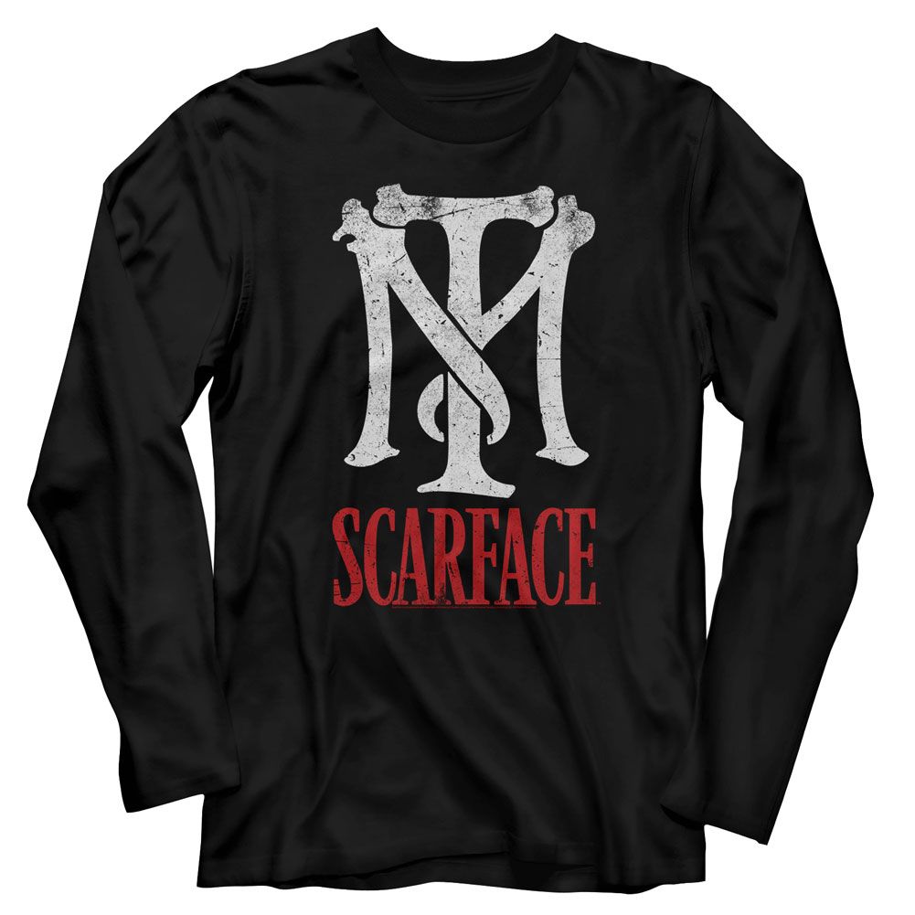 Wholesale Scarface Movie Tm Scarface Movie Black Adult Long Sleeve T-Shirt