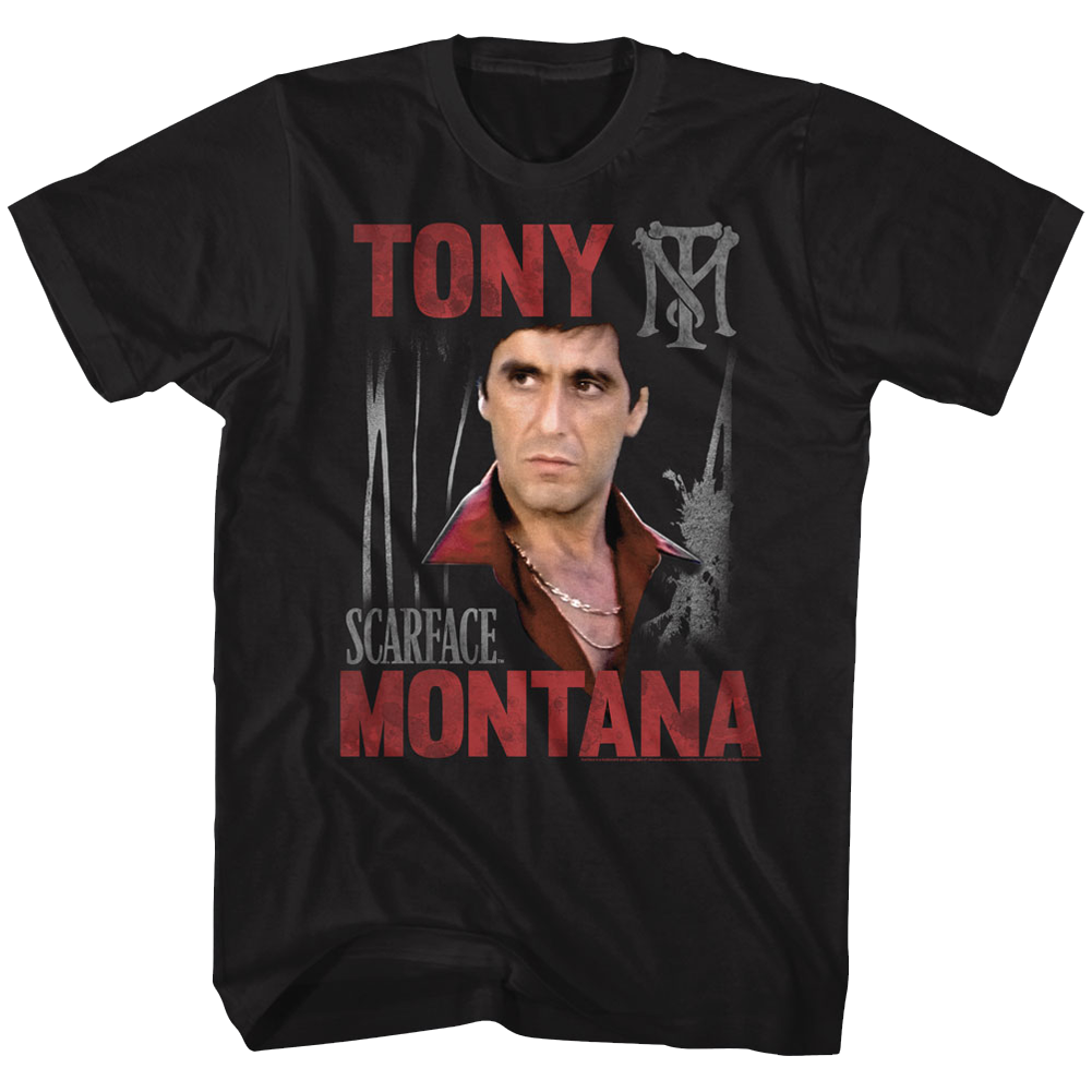 Wholesale Scarface Movie Tony Scarface Movie Black Adult T-Shirt