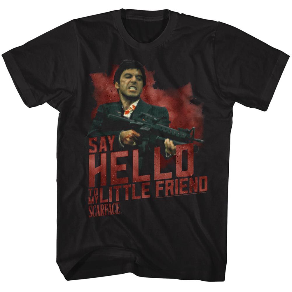 Wholesale Scarface Movie Say Hello Black Adult T-Shirt