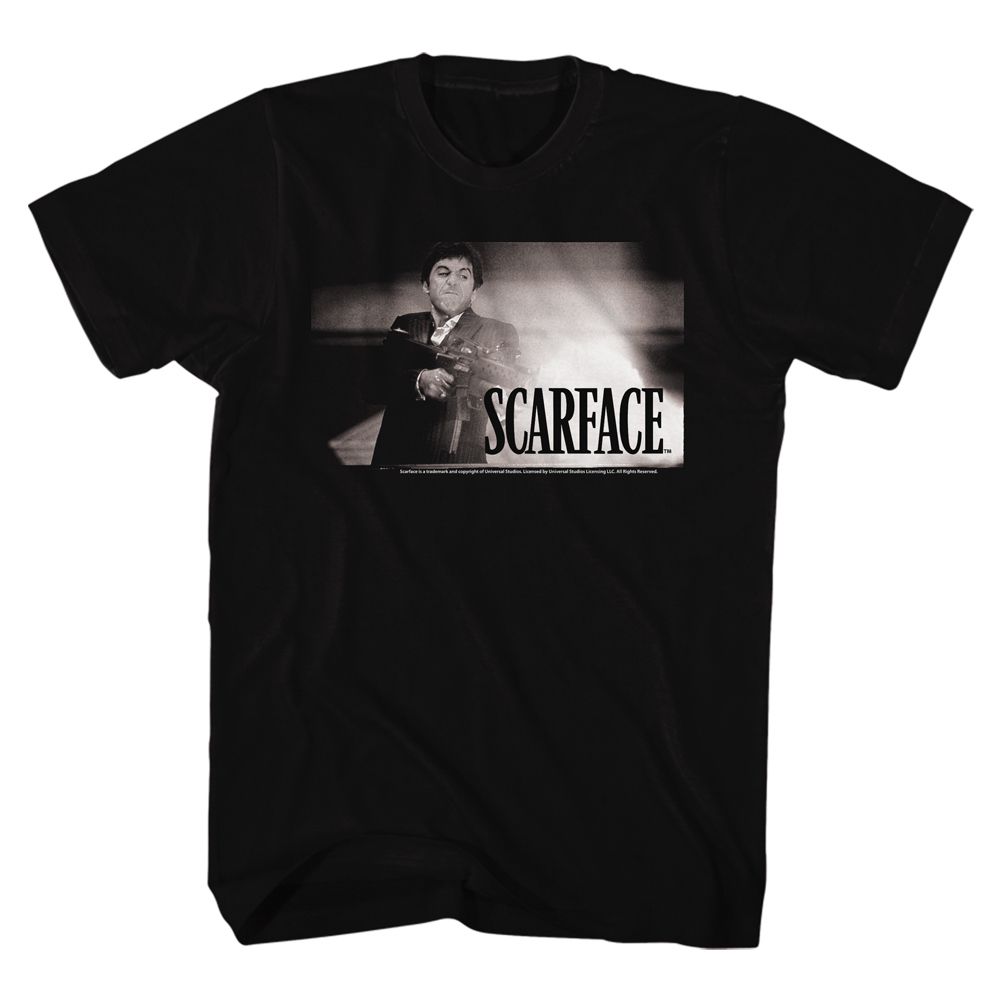 Wholesale Scarface Movie Whtfire Black Adult T-Shirt