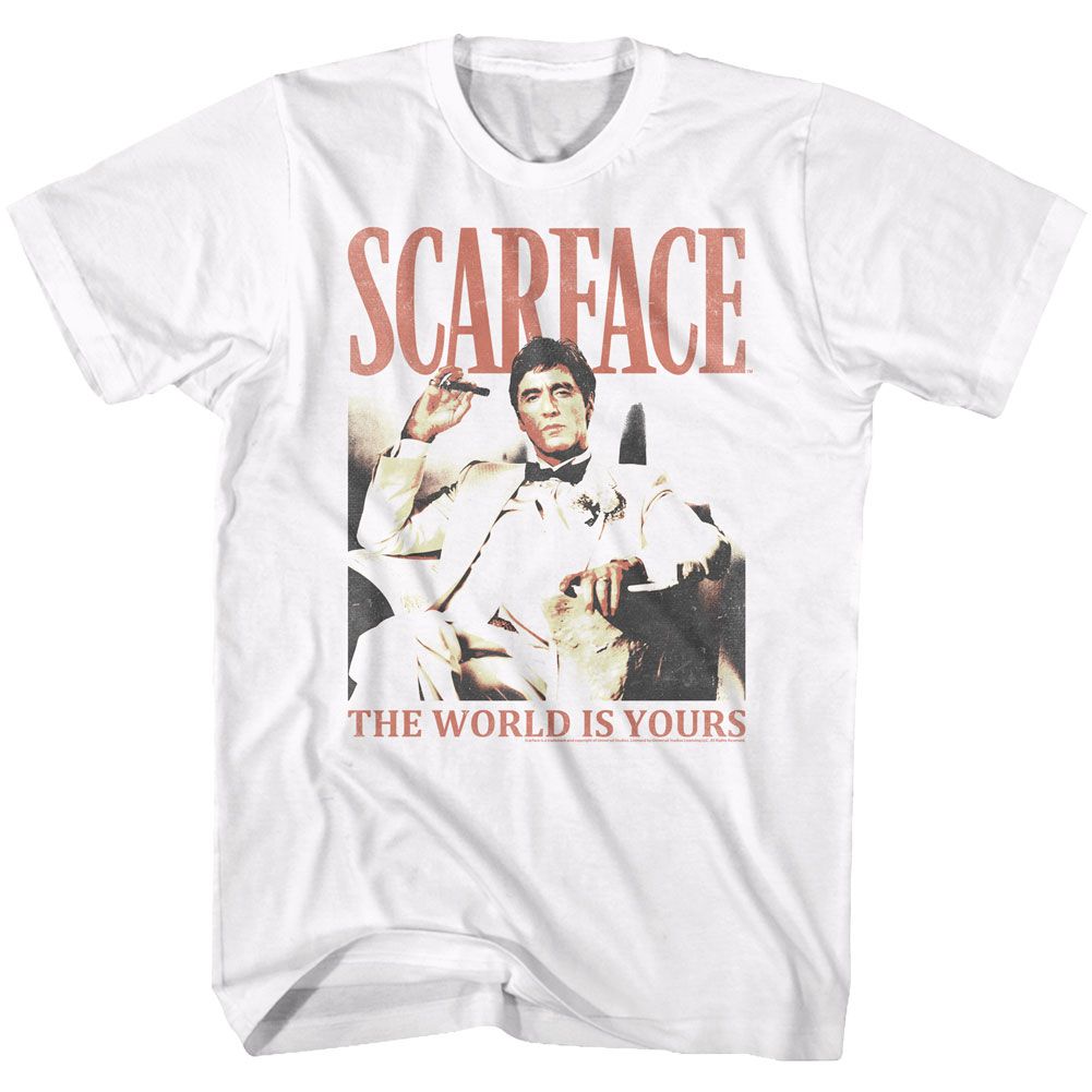 Wholesale Scarface Movie Da World White Adult T-Shirt